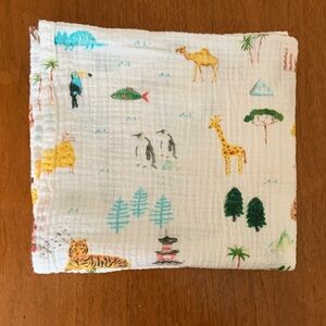 🍊5/$25 aden + anais Multicolor Animal Print Baby Blanket